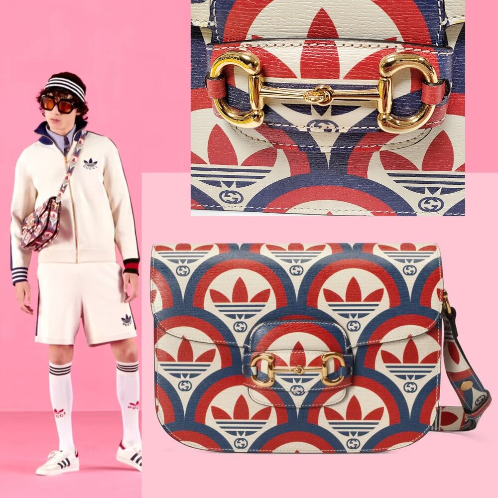 GUCCI BAG 602204 ADIDAS TREFOIL INTERLOCKING G LOGO HORSEBIT SHANGAI 1955